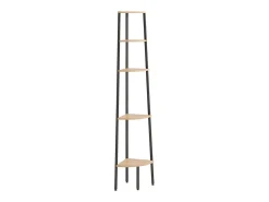 Unidade 5 prat. de canto 45,5x31,5x180 cm castanho-claro/preto PT773860