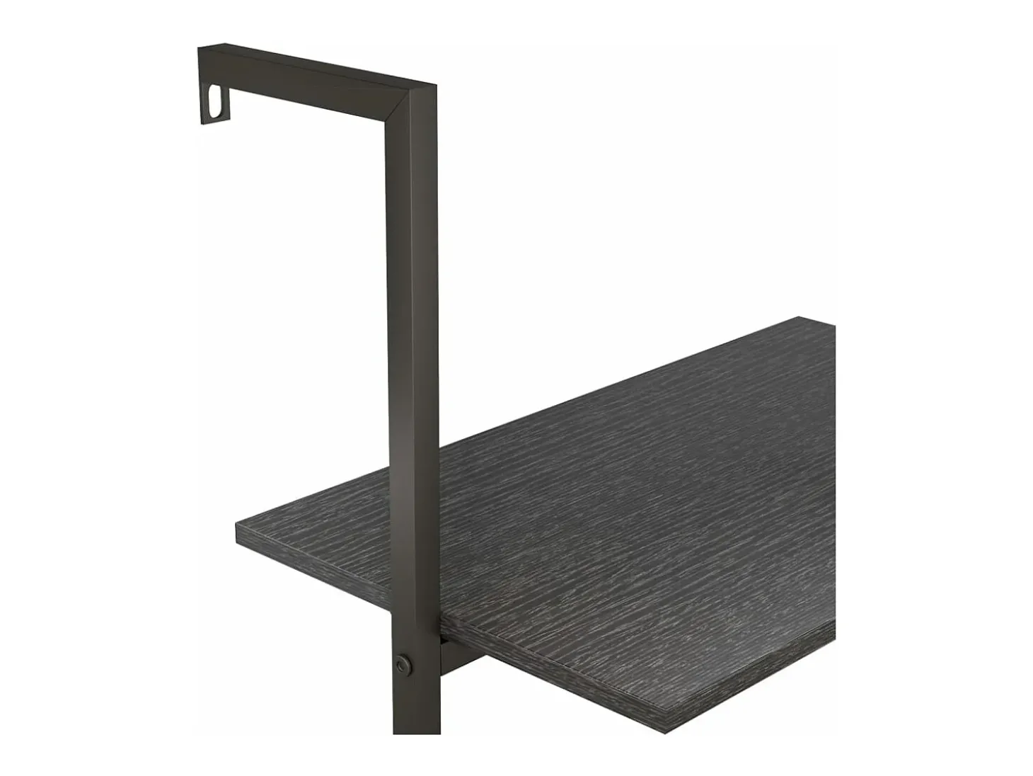Unidade 4 prateleiras inclinada 64x35x152,5 cm preto