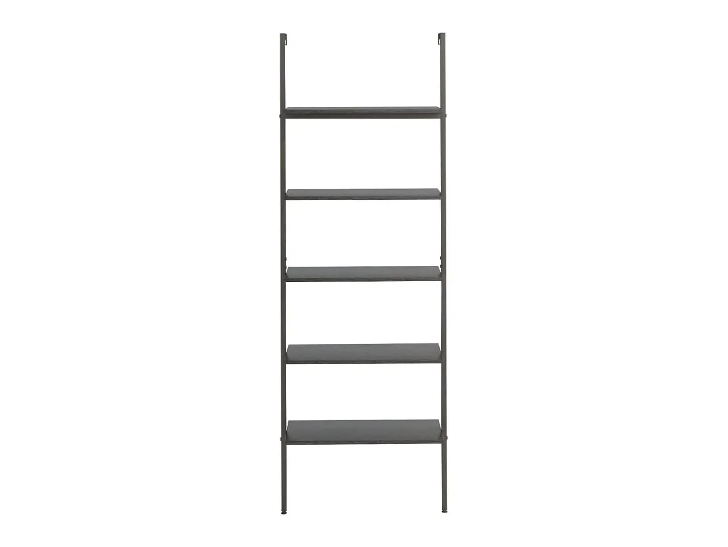 Unidade 5 prateleiras inclinada 64x35x185 cm preto PT683738