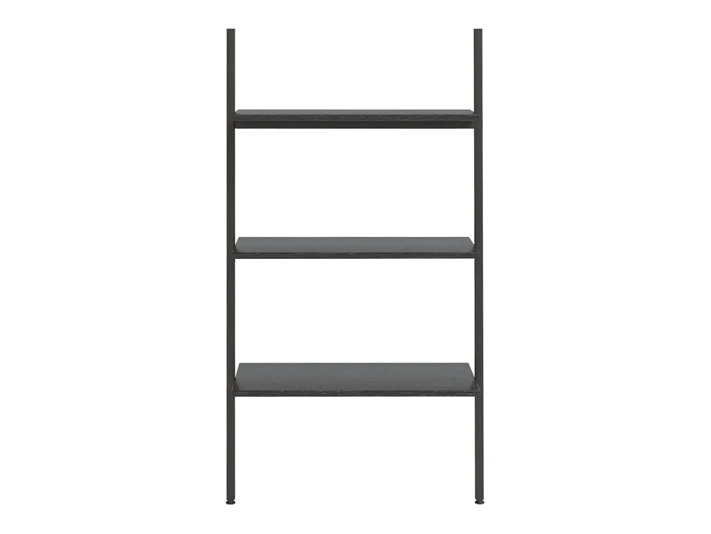 Unidade 3 prateleiras inclinada 64x34x116 cm preto PT537173