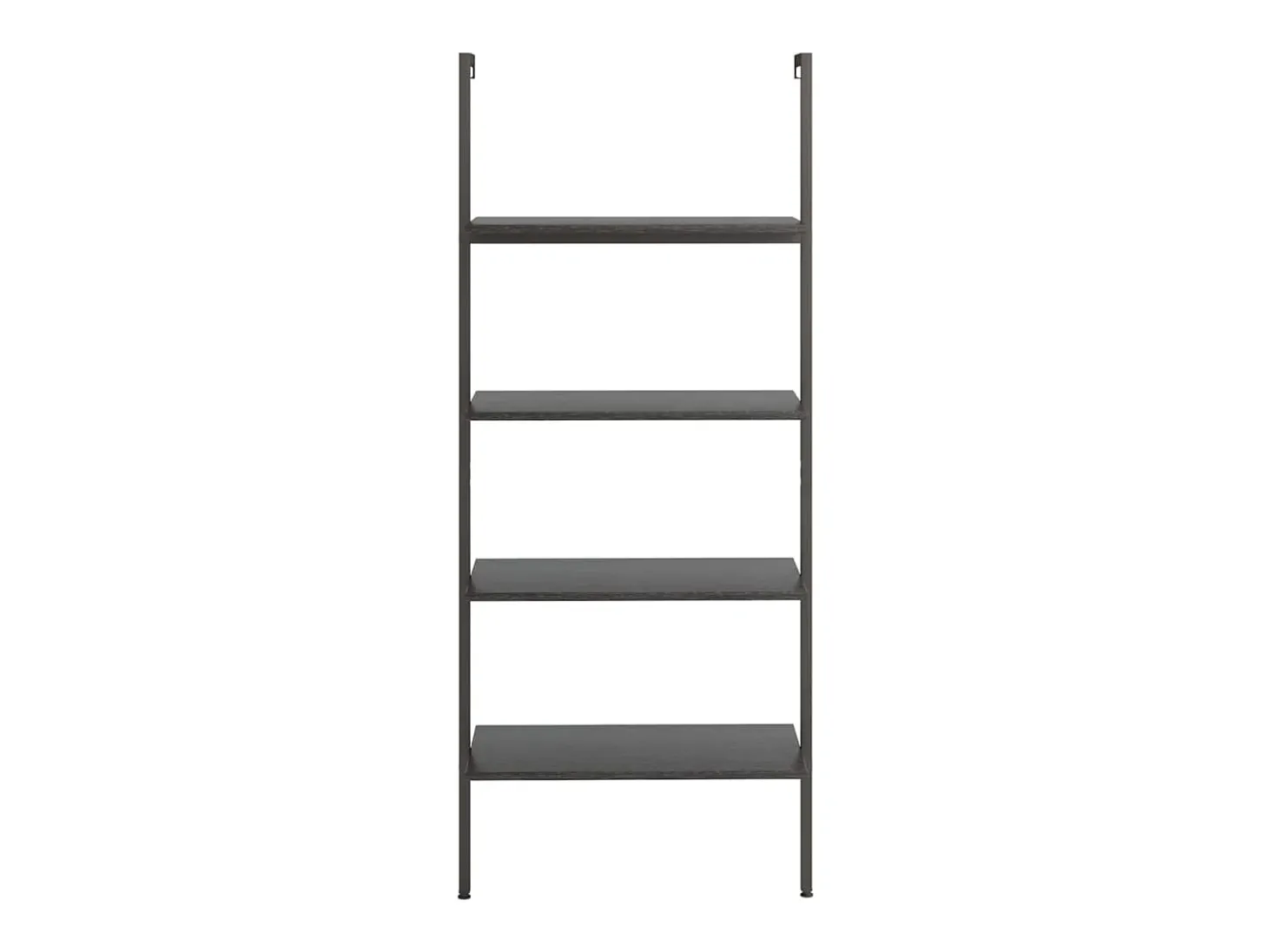 Unidade 4 prateleiras inclinada 64x35x152,5 cm preto PT737887