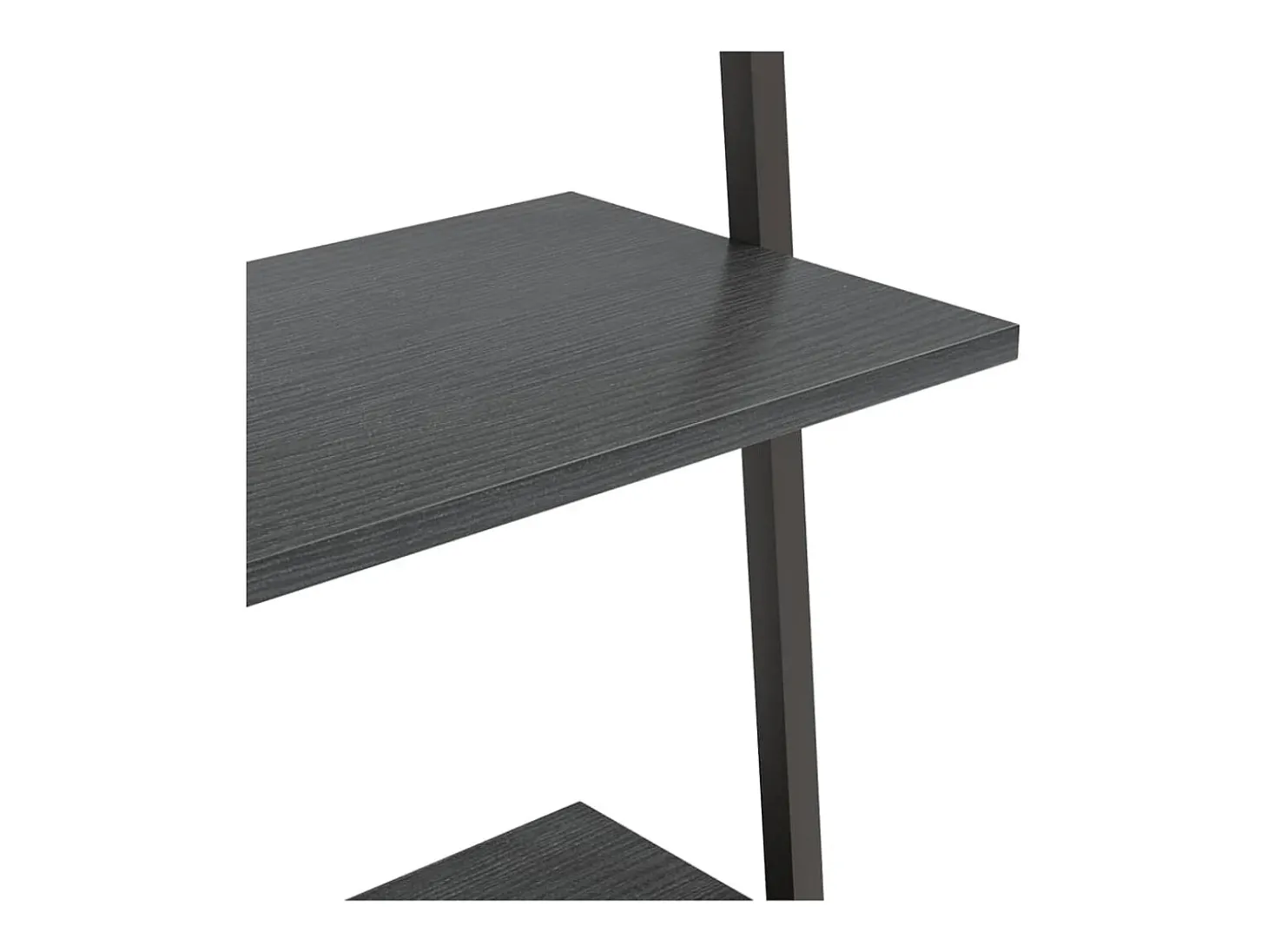 Unidade 5 prateleiras inclinada 64x34x185,5 cm preto