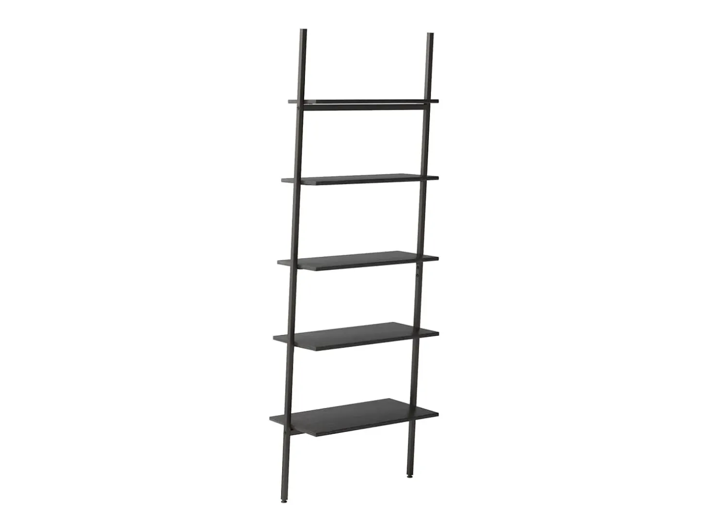Unidade 5 prateleiras inclinada 64x34x185,5 cm preto