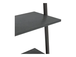 Unidade 5 prateleiras inclinada 64x34x185,5 cm preto