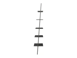 Unidade 5 prateleiras inclinada 64x34x185,5 cm preto PT256799