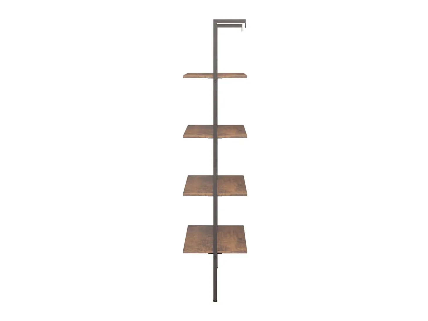 Unidade 4 prateleiras 64x35x152,5 cm castanho-escuro e preto PT124136