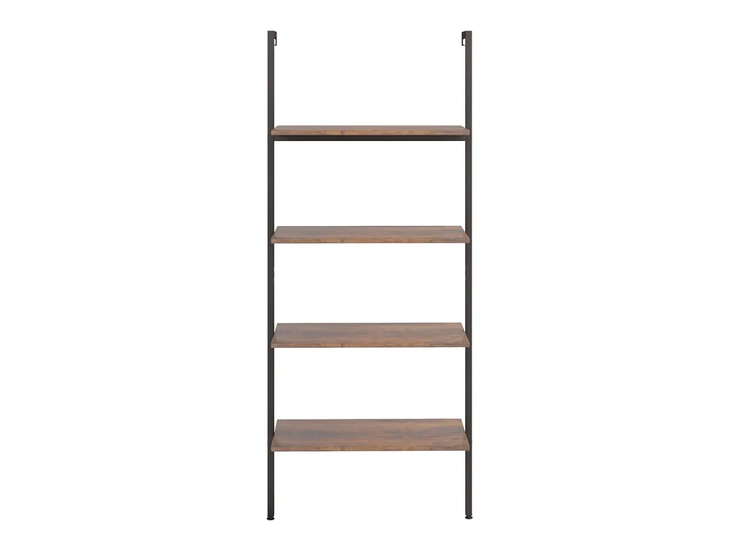 Unidade 4 prateleiras 64x35x152,5 cm castanho-escuro e preto PT124136