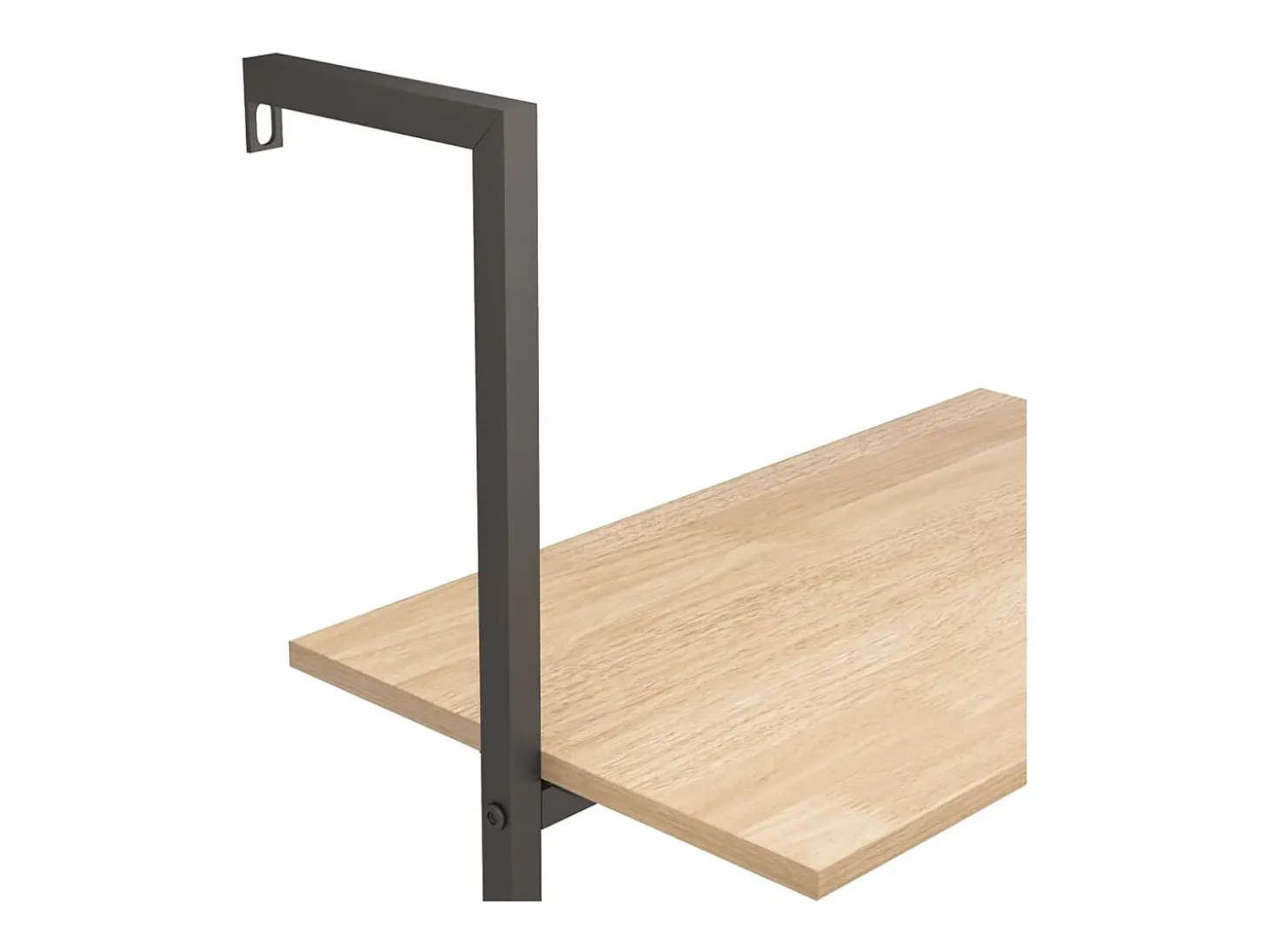 Unidade 4 prateleiras 64x35x152,5 cm castanho-claro e preto