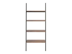 Unidade 4 prateleiras 64x34x150,5 cm castanho-escuro e preto PT455136