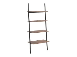 Unidade 4 prateleiras 64x34x150,5 cm castanho-escuro e preto PT455136