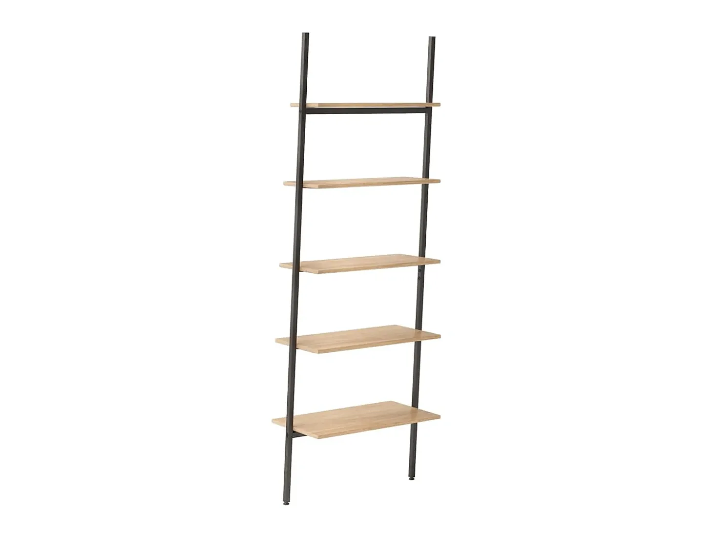 Unidade 5 prateleiras 64x34x185,5 cm castanho-claro e preto PT944139