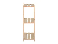 Unidade arrumação 3 prateleiras 80x28,5x90 cm pinho maciço PT627289