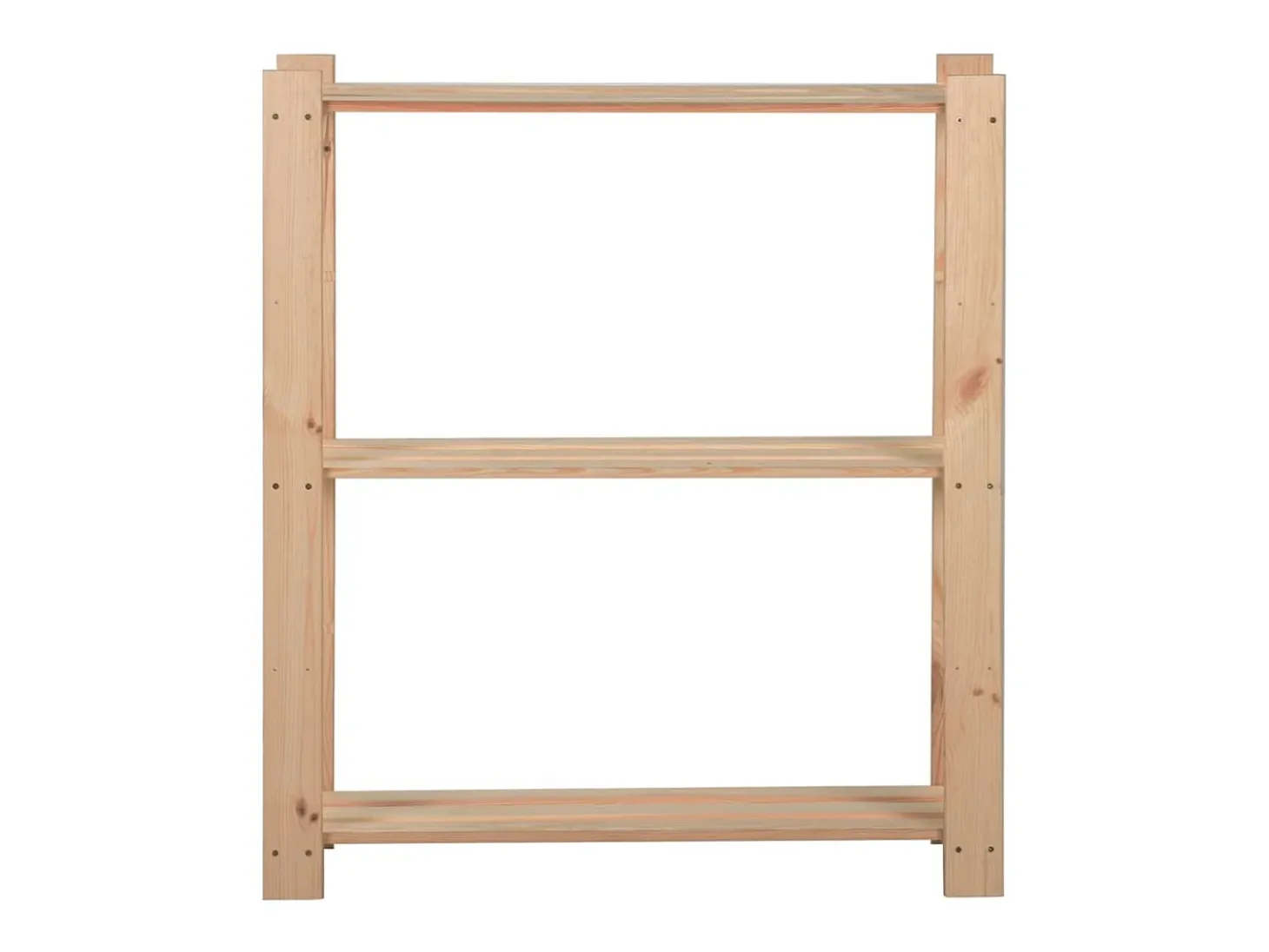 Unidade arrumação 3 prateleiras 80x28,5x90 cm pinho maciço PT627289