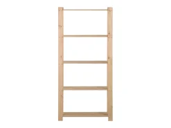 Unidade arrumação 5 prateleiras 80x28,5x170 cm pinho maciço PT654718