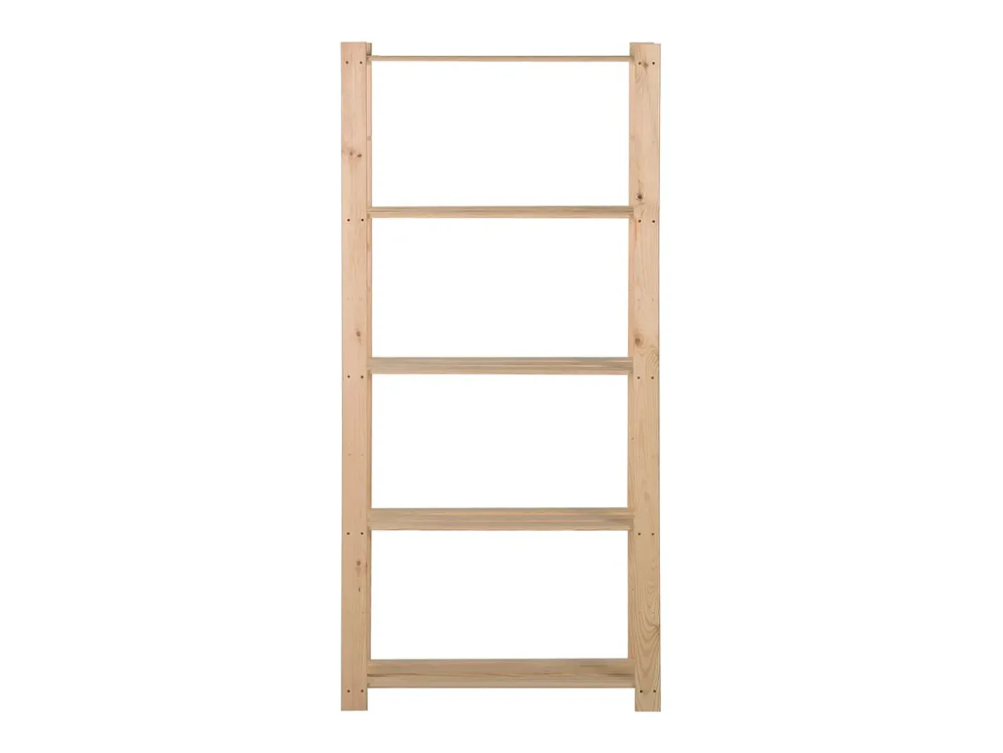 Unidade arrumação 5 prateleiras 80x28,5x170 cm pinho maciço PT654718