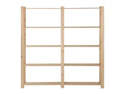 Unidade arrumação 5 prateleiras 170x28,5x170 cm pinho maciço PT293257