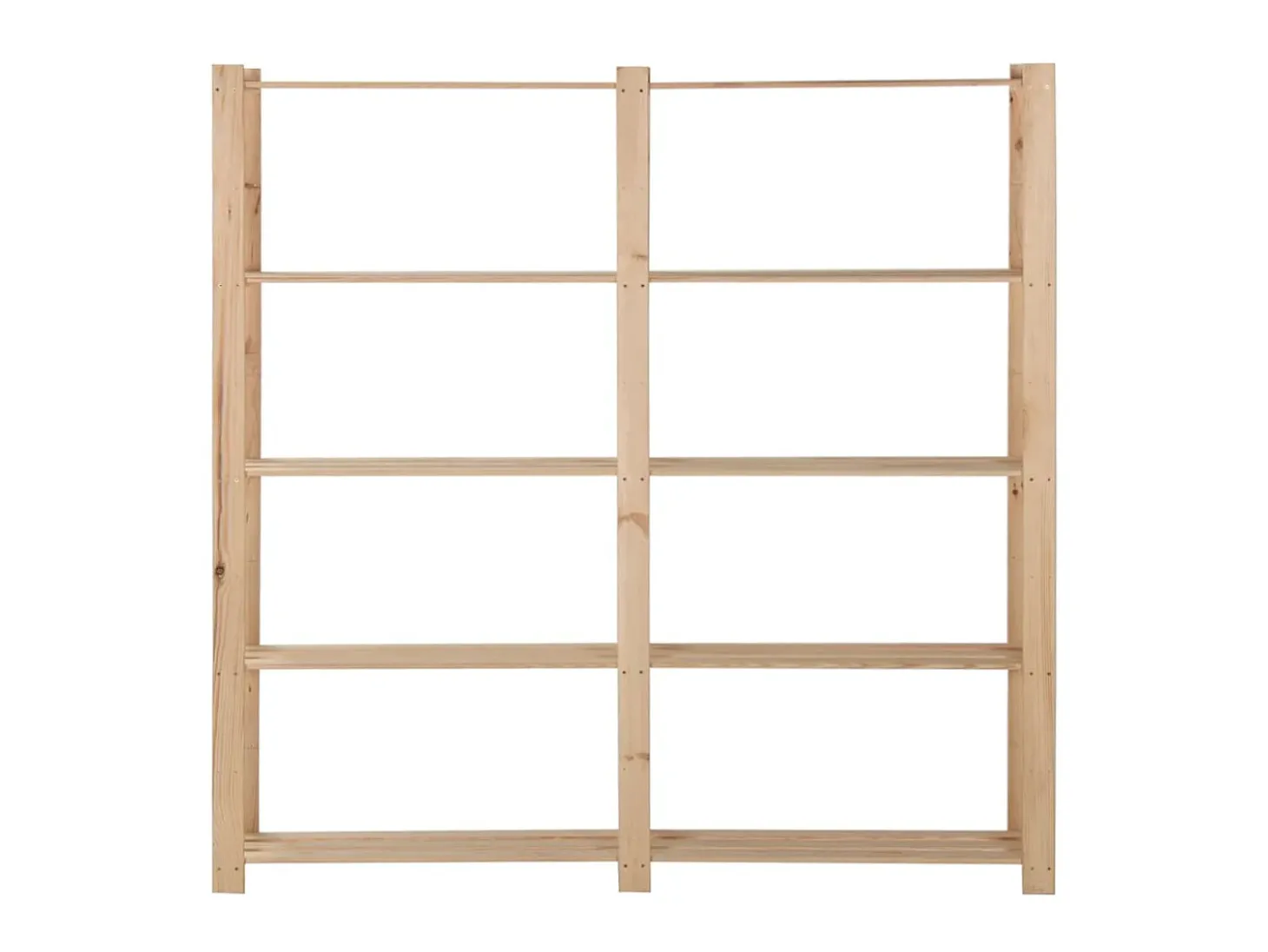 Unidade arrumação 5 prateleiras 170x28,5x170 cm pinho maciço PT293257
