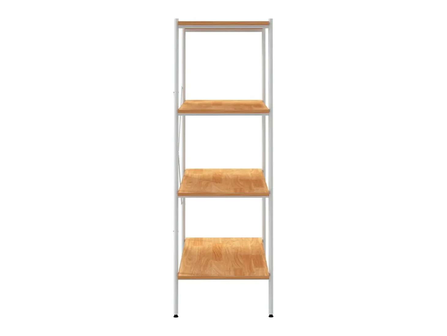 Unidade com 4 prateleiras 80x40x130 cm branco/cor de carvalho