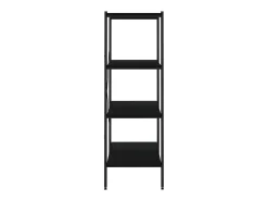 Unidade com 4 prateleiras 80x40x130 cm preto PT973887