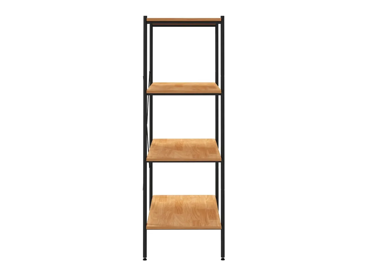 Unidade com 4 prateleiras 80x40x130 cm preto/cor de carvalho PT842398