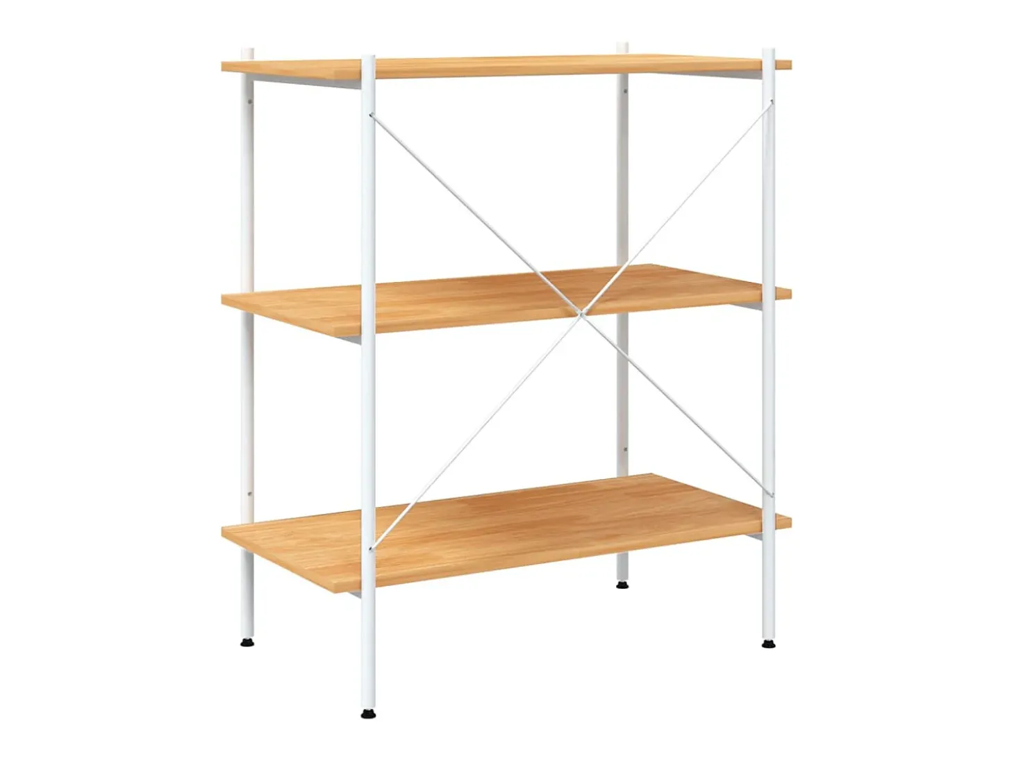 Unidade com 3 prateleiras 80x40x92 cm branco/cor de carvalho PT695200