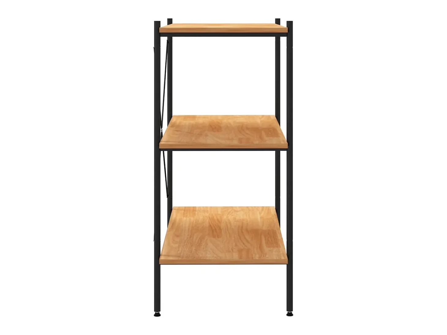 Unidade com 3 prateleiras 80x40x92 cm preto/cor de carvalho PT410080