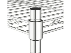 Unidade de 5 prateleiras 90x35x180 cm 250 kg cromado PT943629