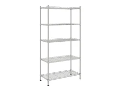 Unidade de 5 prateleiras 90x35x180 cm 250 kg cromado PT943629
