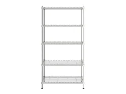 Unidade de 5 prateleiras 90x35x180 cm 250 kg cromado PT943629