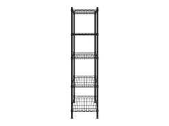 Unidade de 5 prateleiras 90x35x180 cm 250 kg preto PT903125