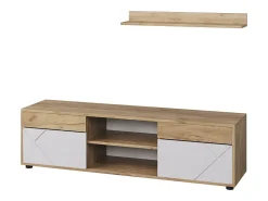 Unidade de parede carvalho goldkraft/branco 139.8x35.4x38.9 berno