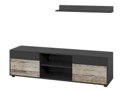 Unidade de parede carvalho preto/areia 139.8x35.4x38.9 berno