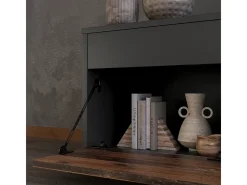 Unidade de parede preto/estilo antigo 139.8x35.4x38.9 berno