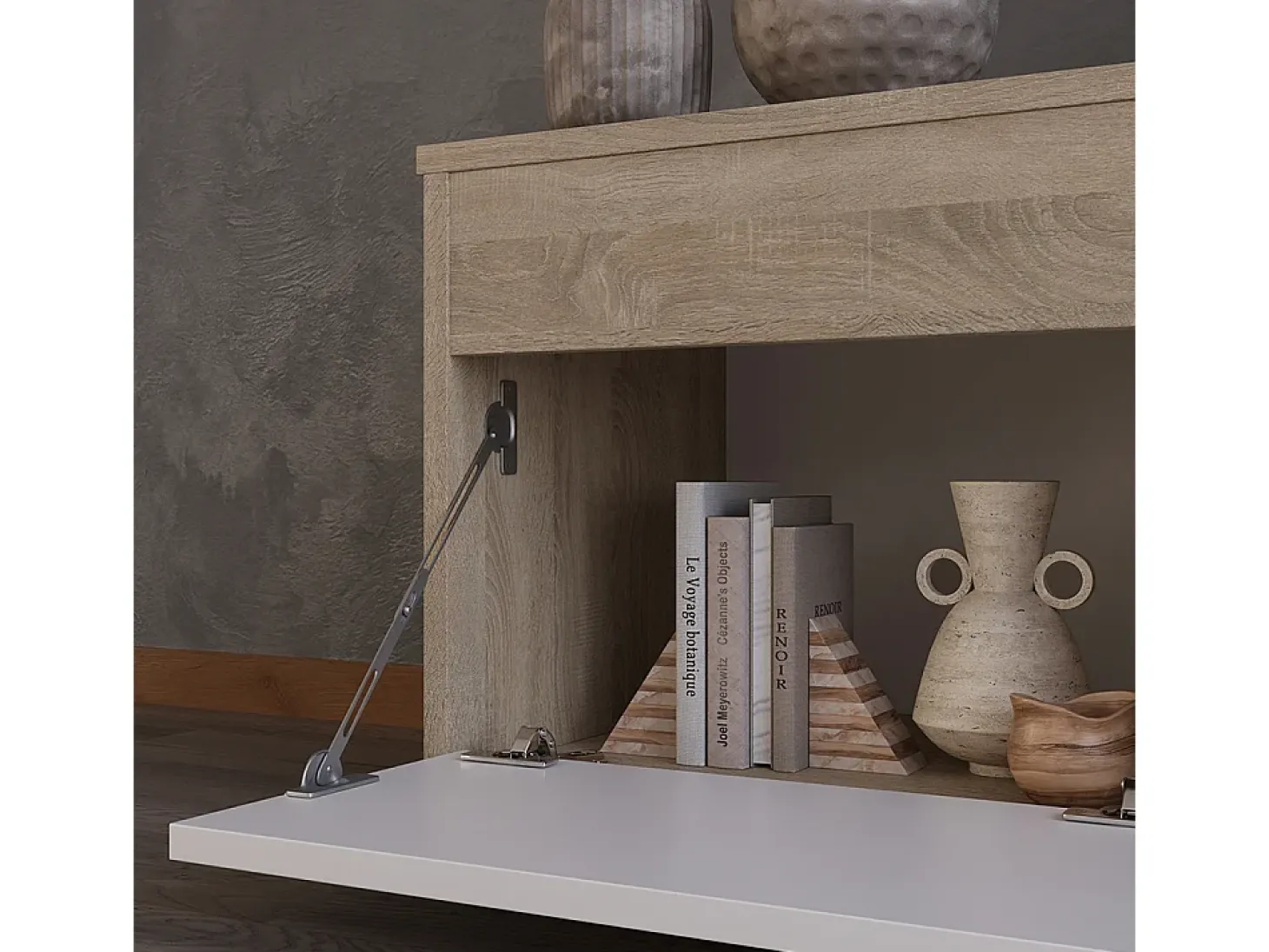 Unidade de parede sonoma/branco 139.8x35.4x38.9 berno