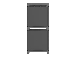 Unidade de prateleiras 6 cubos 103x30x72,5 cm tecido cinzento PT660342