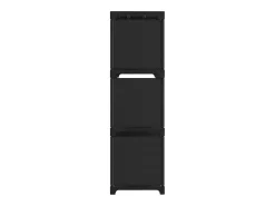 Unidade de prateleiras 9 cubos 103x30x107,5 cm tecido preto PT501019