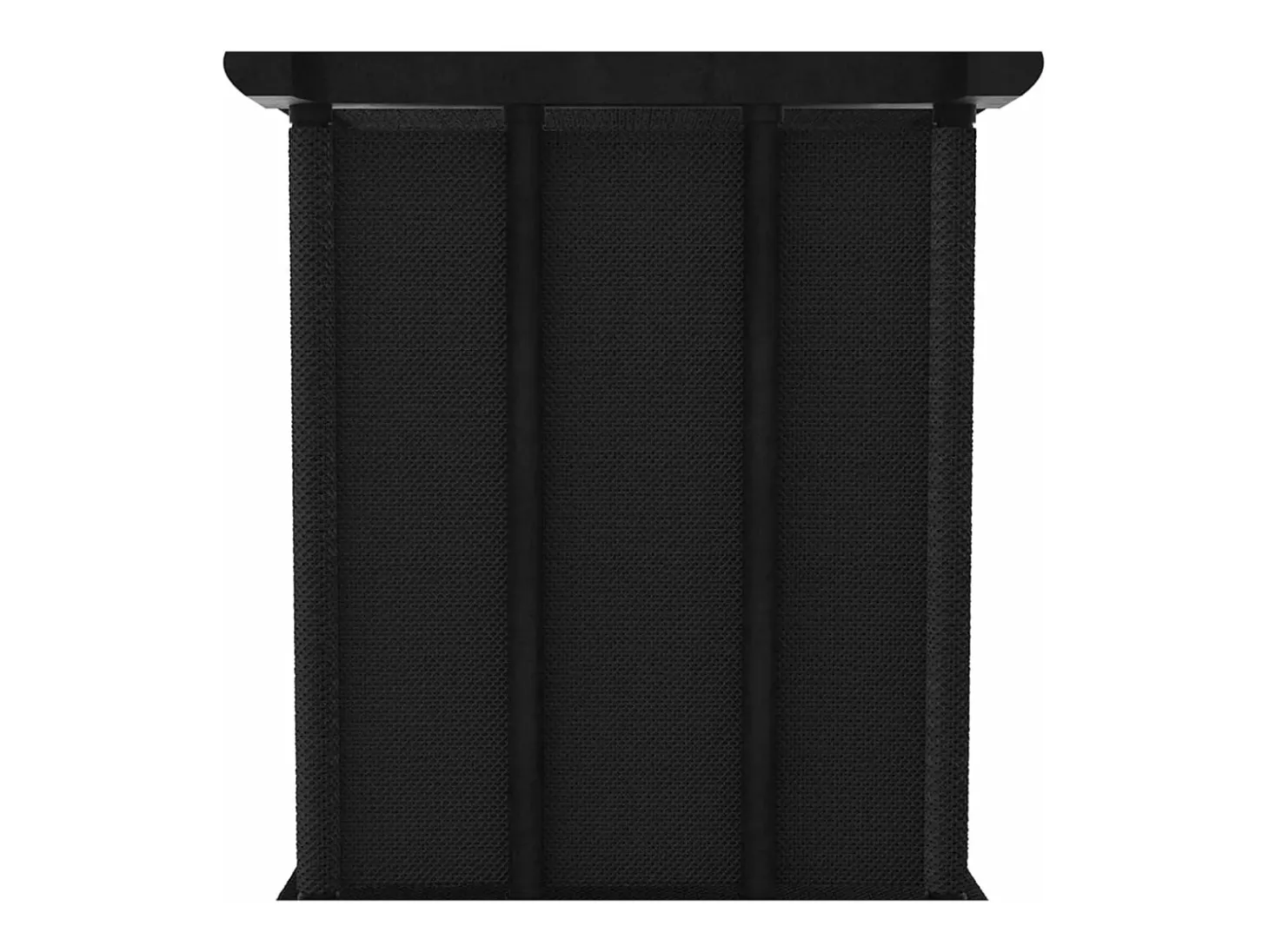 Unidade de prateleiras 12 cubos 103x30x141 cm tecido preto