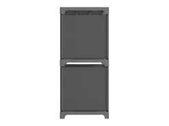 Unidade de prateleiras 4 cubos 69x30x72,5 cm tecido cinzento PT383481
