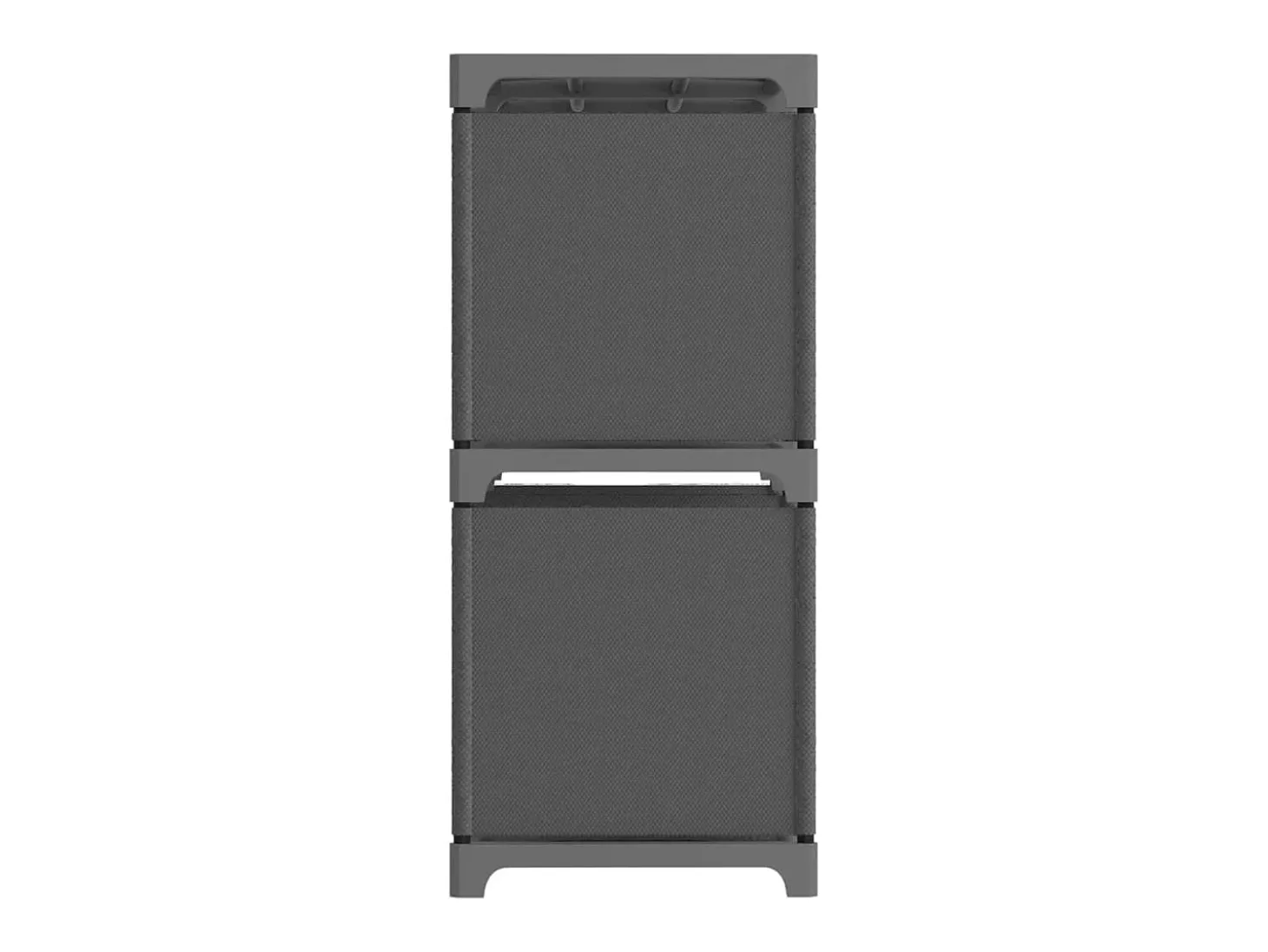 Unidade de prateleiras 4 cubos 69x30x72,5 cm tecido cinzento PT383481