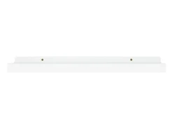 Unidade de prateleiras com rebordo 2 pcs 40x9x3 cm MDF branco PT557826