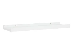 Unidade de prateleiras com rebordo 2 pcs 40x9x3 cm MDF branco PT557826