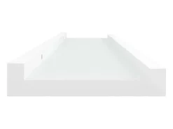 Unidade de prateleiras com rebordo 2 pcs 40x9x3 cm MDF branco PT557826