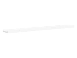 Unidade de prateleiras com rebordo 2 pcs 80x9x3 cm MDF branco