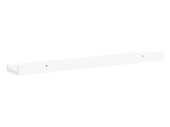 Unidade de prateleiras com rebordo 2 pcs 60x9x3 cm MDF branco