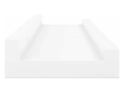 Unidade de prateleiras com rebordo 2 pcs 60x9x3 cm MDF branco