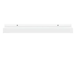 Unidade de prateleiras com rebordo 2 pcs 40x9x3 cm MDF branco