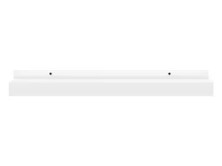 Unidade de prateleiras com rebordo 2 pcs 40x9x3 cm MDF branco