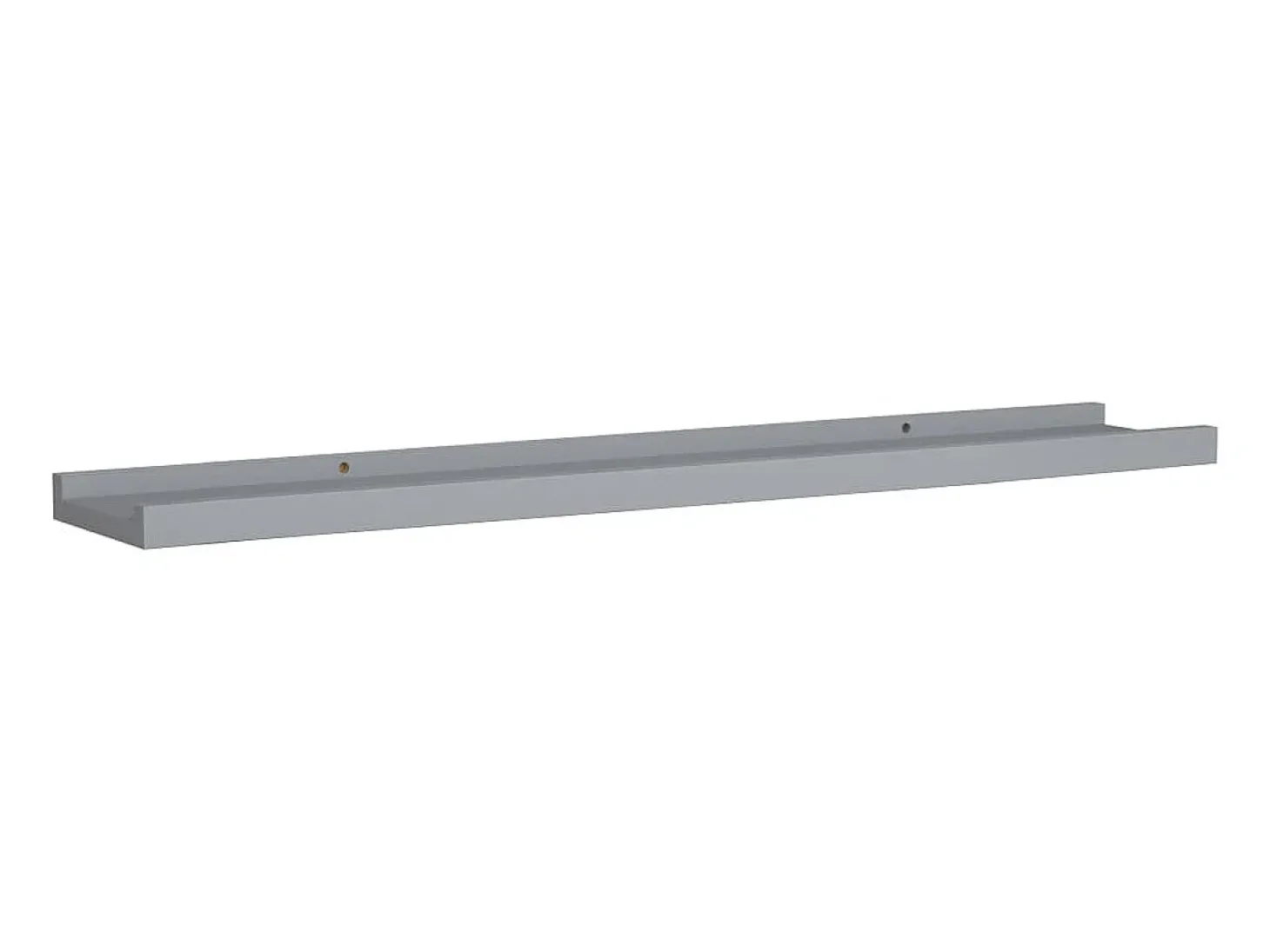 Unidade de prateleiras com rebordo 2 pcs 80x9x3 cm MDF cinzento PT920883