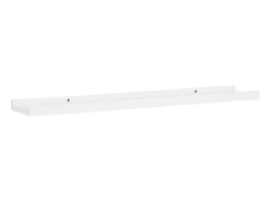 Unidade de prateleiras com rebordo 2 pcs 80x9x3 cm MDF branco PT422239