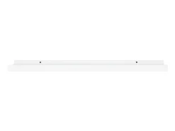Unidade de prateleiras com rebordo 2 pcs 80x9x3 cm MDF branco PT422239